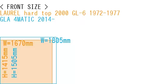 #LAUREL hard top 2000 GL-6 1972-1977 + GLA 4MATIC 2014-